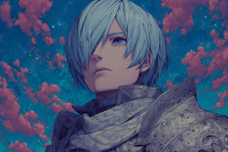 create original anime character sheet or reference for