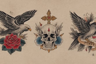 create a traditional or neo traditional tattoo design