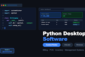 build a python desktop software for your business