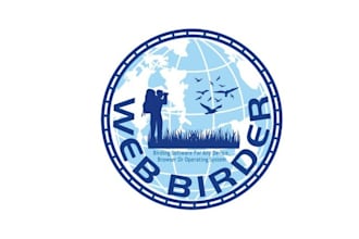 design magnificent website logo for web birder