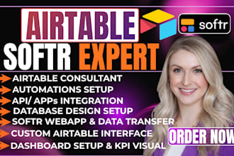 setup airtable database crm airtable make com automation softr airtable expert