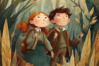 watercolor children book illustration, watercolor book