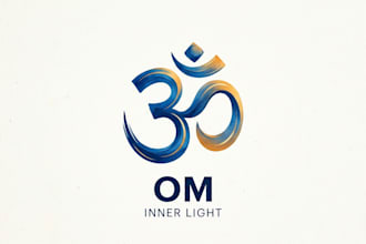 design a meaningful and elegant om logo for your brand