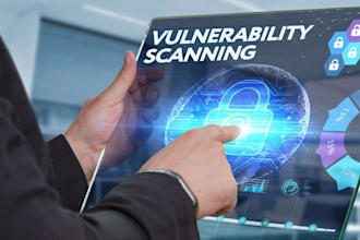 do advanced pen test, vulnerability assessment, and network scan with a report