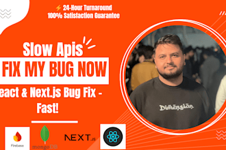 fix your react or next js bugs, errors and issues fast