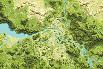 draw vector map in illustrator