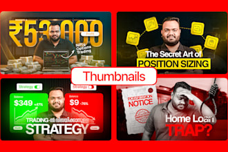 design high quality youtube thumbnails