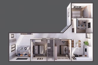model 3d for your floorplan or building