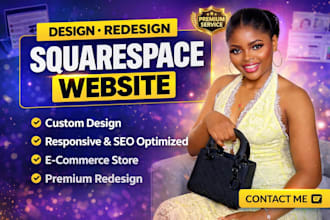 build squrespace website, design or redesign squarespcace website development