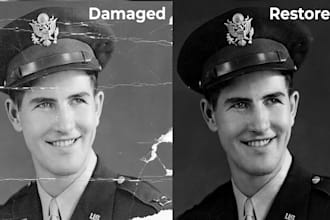 restore old photos and colorize images professionally