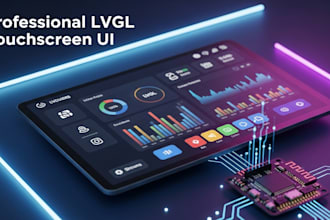 develop professional lvgl touchscreen UI for embedded devices