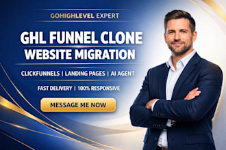 clone gohighlevel transfer website funnel conversational ai migrate ghl setup VA