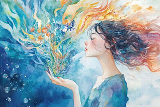 design a watercolor illustration