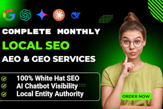 do monthly aeo, GEO, and local SEO for ai search ranking