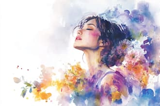do a watercolor illustration