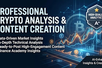 be your crypto content creator and technical market analyst
