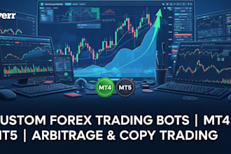 create mt4 mt5 forex trading bot using mql code or arbitrage copy trading bot