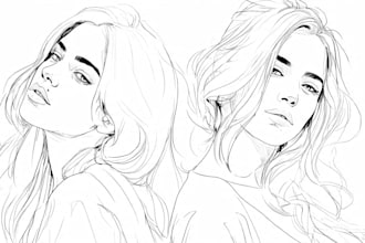 draw detailed line art illustrations
