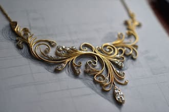 do hand sketch jewelry design