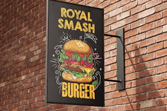 design restaurant logo, menu and complete branding
