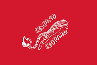 create chili sauces leaping leopard logo