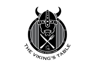 design creative yet simple viking nordic food logo