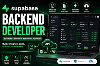 build supabase backend, authentication, API integration for mobile or ai web app