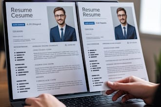 make impressive professional resume design and cv design