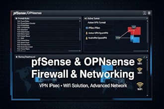 setup pfsense opnsense firewall network VPN ipsec wifi solution