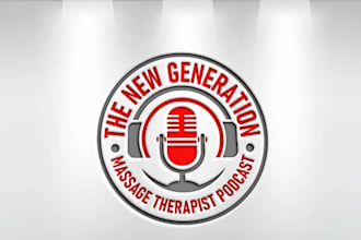 design awesome dj, music, podcast, entertainment logo
