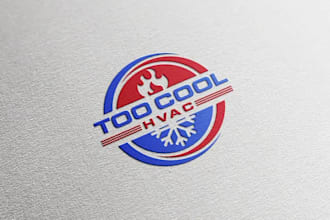 do cleaning plumbing heating hvac oil gas 3d logo design