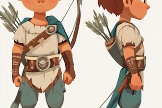 draw 2d game character or 2d game character