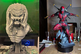 3d print and paint custom anime action figure tabletop miniature stl resin print