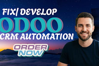 develop odoo website, API integration, crm automation and fix bug and consulting