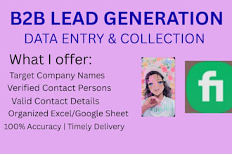 do professional b2b lead generation and web research