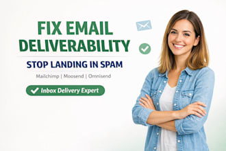 fix email deliverability and spam issues on systeme io, moosend and omnisend