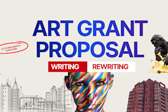 write your art grant proposal and grant application for artists funding