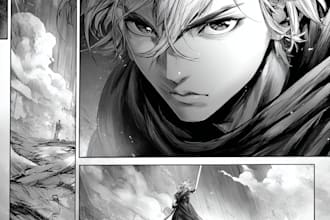do manga page custom dark berserk style art