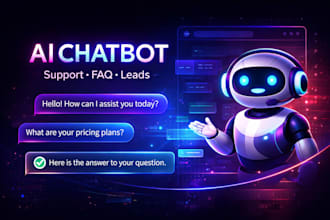 build an ai chatbot for your website support, faq or other task