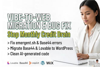 base44 expert migrate base44 lovable to wordpress emergent sh fix base44 error