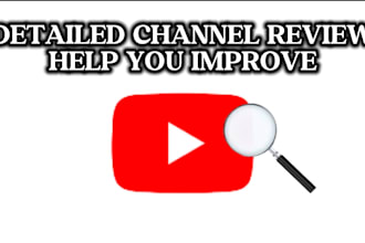 review your youtube channel and suggest what to improve on