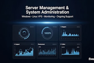 manage windows linux server vps system administration and monitoring