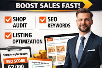 do a professional etsy SEO shop audit and optimize your etsy listings