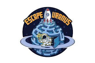 design awesome super escape uranus logo