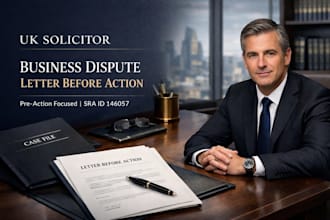 write a UK business dispute letter before action lba