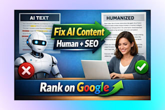 humanize ai content and optimize it for SEO ranking