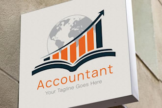 do accounting, financial, management and investment logo