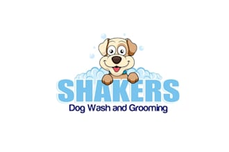 design spotless dog wash and grooming logo