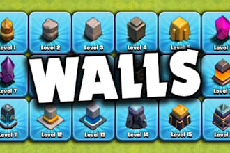 upgrade your coc walls cheap and fast