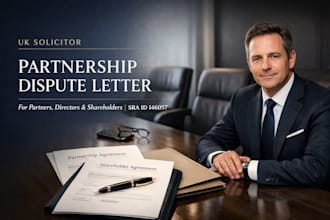 draft a UK partnership dispute legal demand letter